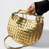 Τσάντα Gerda Bolso Woven με Χρυσή Λαβή