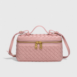 Μίλλα Μίνι Τσάντα Υφασμένη με Χρυσά Αξεσουάρ