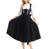 Παραδοσιακό Μαύρο Κορσέ Dirndl Φόρεμα | Oktoberfest