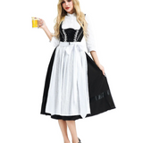 Παραδοσιακό Μαύρο Κορσέ Dirndl Φόρεμα | Oktoberfest