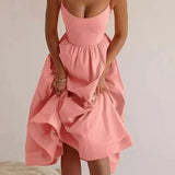 Φόρεμα με Φαρδιά και Απαλή Σατινέ Γραμμή