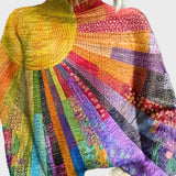 Πλεκτό Ζιβάγκο με Ζωντανό Σχέδιο