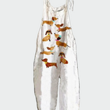 Ρετρό λουλουδάτη ολόσωμη φόρμα