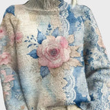 Κομψό Πλεκτό Ζιβάγκο με Δαντελωτές Λεπτομέρειες