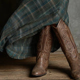 Πράσινο Πλαίσιο Λαβής Μονοκόμματο Μακρύ Φόρεμα