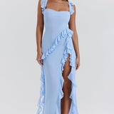 Μεΐσσα | Φόρεμα με Ασύμμετρο Βολάν