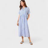 Fioria | Κομψό Ριγέ Φόρεμα