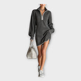 Πλεκτό φόρεμα με χαλαρή κομψότητα