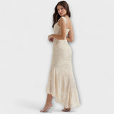 Μακρύ Φόρεμα με Κομψό και Εκλεπτυσμένο Κορσέ