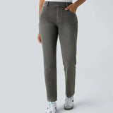 Ελαστικό και Άνετο Παντελόνι με Ψηλή Μέση