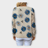 Πλεκτή Μπλούζα με Λεπτομέρειες Δαντέλας