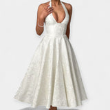 Μίντι Φόρεμα με Ανοιχτή Πλάτη και Κορσέ Σχεδίαση