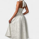 Μίντι Φόρεμα με Ανοιχτή Πλάτη και Στυλάτο Κορσέ