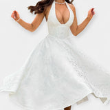 Μίντι Φόρεμα με Ανοιχτή Πλάτη και Κορσέ Σχεδίαση