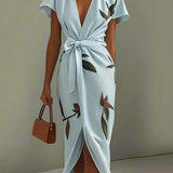 Amira | Κομψό Φόρεμα Περιτυλίγματος