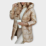 Πουπουλένιο Μπουφάν με Κουκούλα