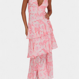 Domenica | Φόρεμα από σιφόν με V λαιμόκοψη