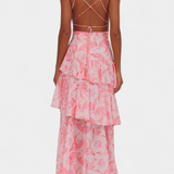 Domenica | Φόρεμα από σιφόν με V λαιμόκοψη