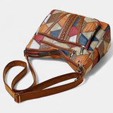 Πέπι Τσάντα Χειρός από Δέρμα Στυλ Μωσαϊκού