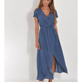 EVA | Κομψό Φόρεμα με V-ντεκολτέ και Κάλυψη Κοιλιάς