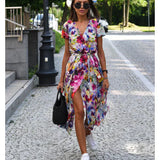 EVA | Κομψό Φόρεμα με V-ντεκολτέ και Κάλυψη Κοιλιάς