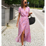 EVA | Κομψό Φόρεμα με V-ντεκολτέ και Κάλυψη Κοιλιάς