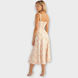 Μίντι Φόρεμα με Κορσέ