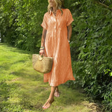 Fioria | Κομψό Ριγέ Φόρεμα