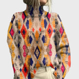 Πλεκτό Ζιβάγκο με Γεωμετρικό Σχέδιο