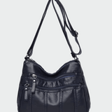 Μαλακή δερμάτινη τσάντα ώμου