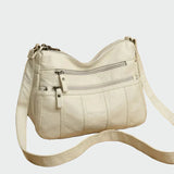 Μαλακή δερμάτινη τσάντα ώμου