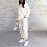 Λέα | Σετ δύο τεμαχίων με μπλούζα μακρυμάνικη και φαρδύ παντελόνι