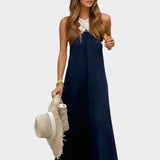 Κομψό Φόρεμα με Ανοιχτή Λαιμόκοψη