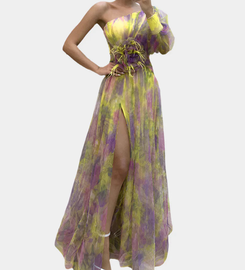 Ρομαντικό Φόρεμα με Άνοιγμα