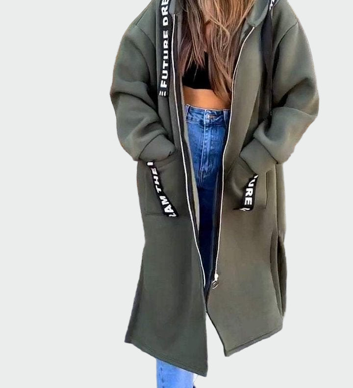 Μακρύ Παλτό με Κουκούλα
