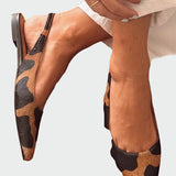 Λεονόρα | Κομψές Slingback με Μυτερή Μύτη και Animal Print