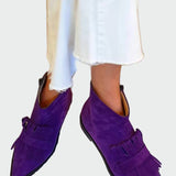 Μποτάκι με μυτερή μύτη και διακοσμητικές φράντζες