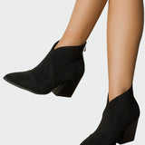 Σουέτ μποτάκι με μυτερή μύτη