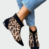 Μποτάκι λεοπάρ με μυτερή μύτη