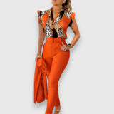 Σετ Δύο Τεμαχίων με μοντέρνο λεοπάρ σχέδιο