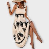 Στιλάτο Φόρεμα Παραλίας με Τετράγωνη Λαιμόκοψη