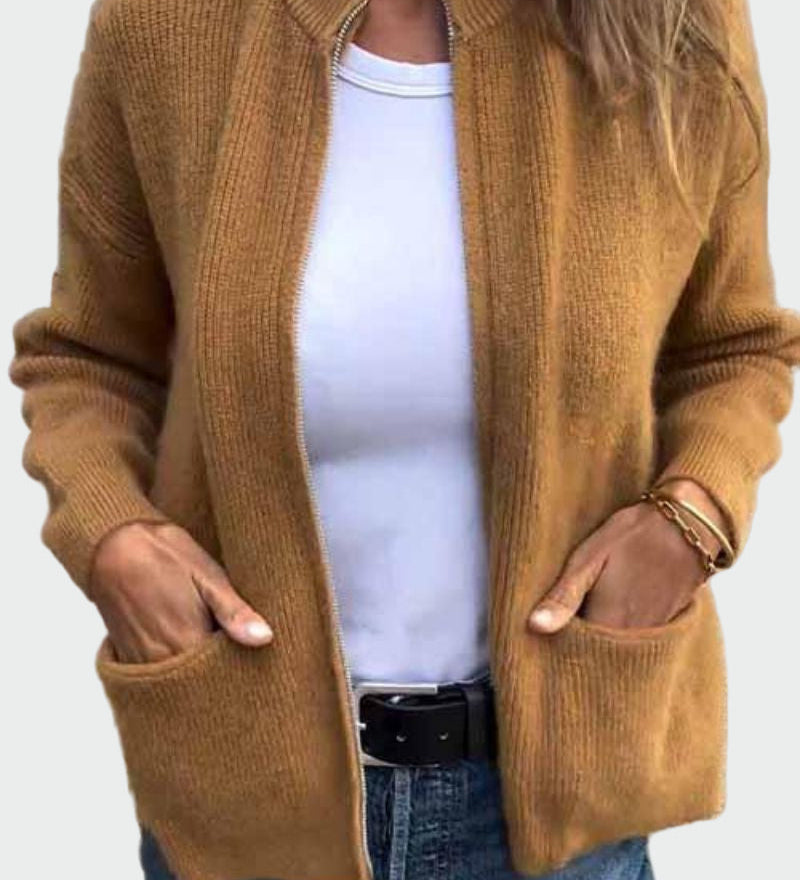 Πλεκτή Ζακέτα Βαμβακερή