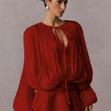 Λυάννα | Κομψό Μποχο Κοντό Φόρεμα