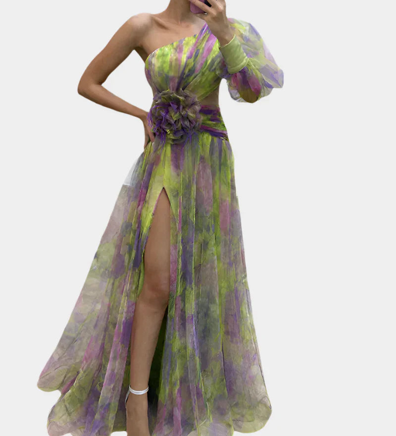 Ρομαντικό Φόρεμα με Άνοιγμα