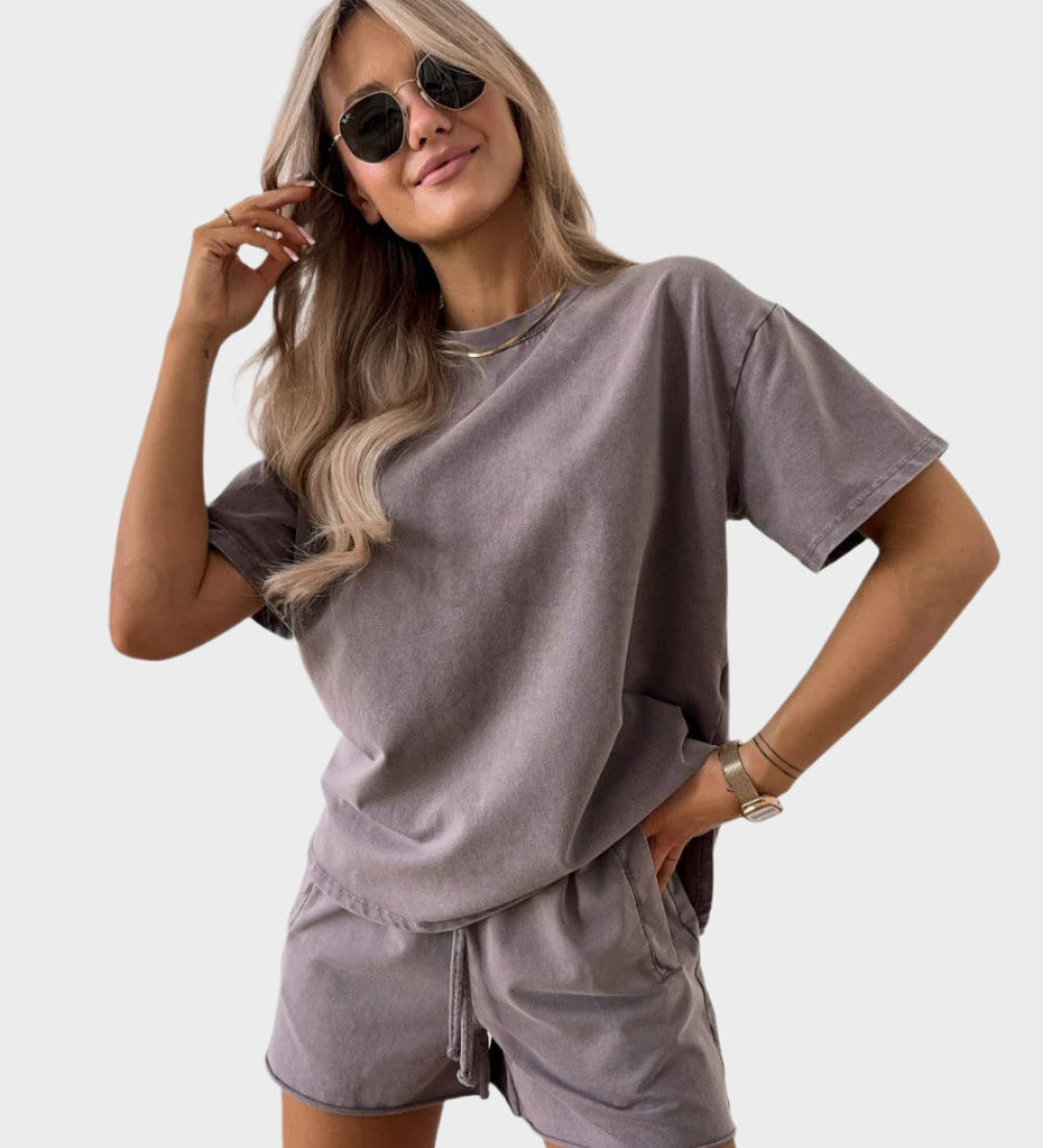 Casual Σετ με Μπλούζα και Παντελόνι Jogger