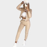 Γυναικείο Αθλητικό Σετ 3 Τεμαχίων με Φερμουάρ και Άνετη Εφαρμογή