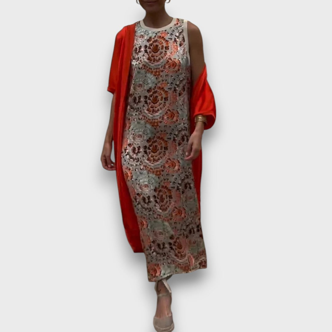 Μαξιφόρεμα με Καρντιγκάν