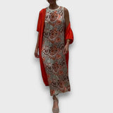 Μαξιφόρεμα με Καρντιγκάν