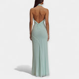 Μάξι Φόρεμα με Κολάρο και Δέσιμο