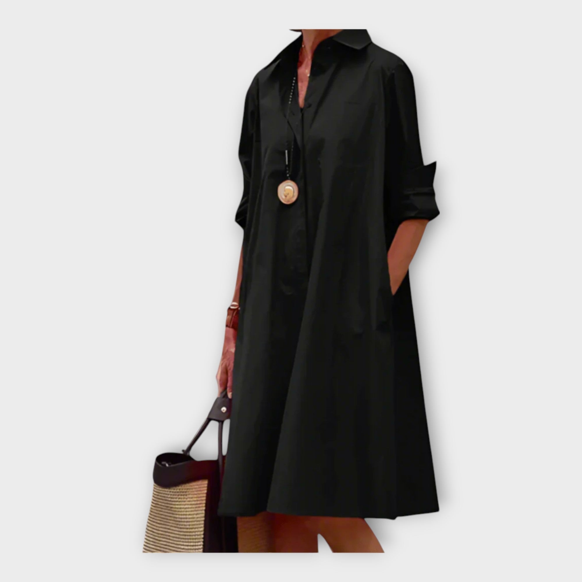 Κομψό Φόρεμα Πόλο από Πριμιουμ Υφασμα